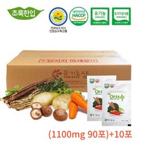 유기농 생생 야채수 야채주스 국내산 110ml 100포, 100개