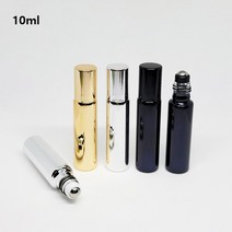 5ml 미니 롤온 공병 소분용기 오일 아로마 화장품 병 앰플 롤러 유리 볼 알루미늄캡, 5ml_롤온_실버