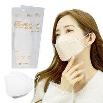숨이 편한 이지브레이스 KF94 컬러 마스크 50매x2박스, 코튼 화이트, 대형, 2개, 50개