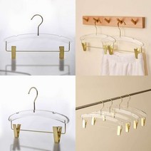 소울리드 클리어 아크릴 상하의 옷걸이(투명) 투명옷걸이 아동아크릴옷걸이