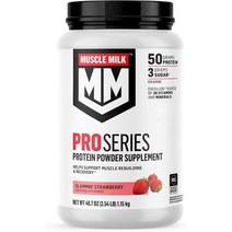 머슬 밀크 프로 시리즈 단백질 파우더 보충제 초콜릿 2파운드Muscle Milk, 슬래밍 스트로베리, 2파운드(1팩)