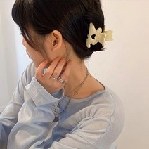 지구본상점/곰돌이 집게핀 헤어 무광 미니 단발머리 반묶음 핀, 5-곰돌이핀-코코아
