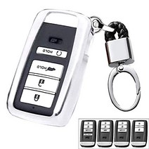 Royalfox(TM) 2 3 4 Buttons TPU Smart Remote Key Fob case Cover for Acura RLX RDX MDX ILX TLX PLX NSX, 1
