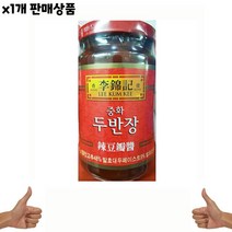 식자재 식재료 도매) 중화두반장(이금기 368g) 1개 쇼핑몰 납품 중식된장 마트 액상소스 업소용, 1, 본상품선택