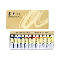 알파 [알파색채]채향 동양화 물감 세트 15ml 12색, 선택완료