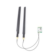 인텔 듀얼 밴드 무선 AC 7260AC NGFF 블루투스 4.0 867Mbps Wlan 카드 B85I 플러스 H97I 플러스 X99-K9 용, WIFI card antenna