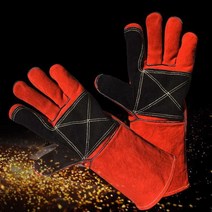 내열 방화장갑 안전 소방 단열 화상방지 고온작업, 35cm 회색 XL