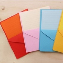 [모비딕컴퍼니] 고급편지지 감사카드 메세지카드 생일카드 무지봉투 편지 단추봉투 phiao, 잇★ 칼라편지지 위문편지 군대편지 연애편지 편지봉투세트, 잇★ 칼라무지노랑