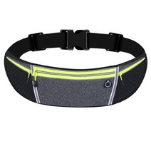 다담아 4포켓 벨크로 러닝벨트 힙색 허리색, 그레이