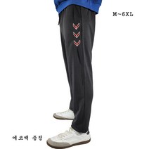 빅사이즈 져지 V자수 츄리닝 바지 운동복 트레이닝 팬츠