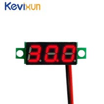 led 전광판 네온 라인조명 미니 광고판 5pcs 0.28 인치 DC LED 디지털 전압계 0-100V 전압 측정기 자동차 모바일 전원 테스터 감지기 디스플레이 보드, [02] Yellow