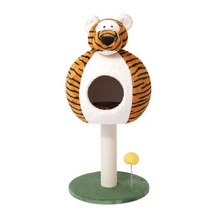 ZEZE 농장 오두막 고양이 캣타워, 그림과 같이