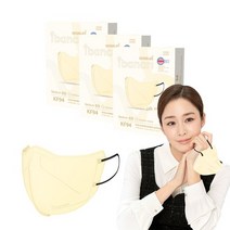 아이바나리 에어 황사방역용 마스크 중형 KF94, COTTON IVORY, 2개, 10개입