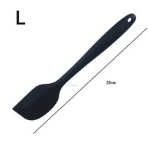 베이킹 도구 주걱 반투명 미니 실리콘 스크레이퍼 크림 내열성 주방 용품 매끄러운 장식, B black-L