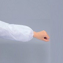 얇은 일회용 비닐 미용실 미술용 위생 방수 고무줄 오염물질 차단 작업용 팔토시 토시 100매, 본품