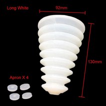 고무 망치 해머 장도리 동 캠핑 악기 전기 드릴 집진기 집진기 커버 충격 드릴 방진 전, 긴 흰색