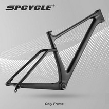 자전거프레임 픽시프레임 카본프레임 SpcycleT1000 카본 산악 자전거 프레임 29 부스트 XC 하드테일 MTB BSA 모던 기하학 29er, Frame+17inch Matt