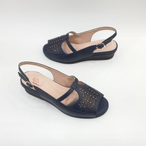 에스콰이아 여성데일리슬리퍼 발편한샌들 여름통굽샌들 양가죽 굽높이 4cm PFBMSD656NYIR