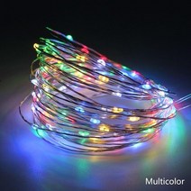 싸이키 사이키조명 노래방 파티 클럽 무대 가정용 미러볼 밀러볼 LED 문자열 빛 구리, RGB, USB 5v 10m 100leds