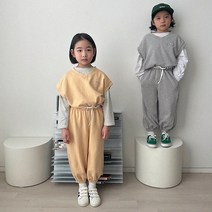 주니어 여자 홀리 배색 조거 팬츠 초등학생 여아 고학년 저학년 봄옷
