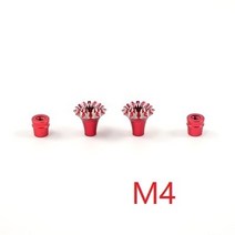 rc카부품 FrSky-3D M3 3mm CNC 알루미늄 짐벌 스틱 엔드 송신기 안티 슬립 캡 Taranis Q X7 X9D Plus 리모, 04 RED M4