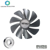 CF1015H12D DC12V 쿨러 팬 교체 부품 95mm 사파이어 니트로 RX480 8G RX 470 4G GDDR5 RX570 4G / 8G D5 RX580 8G OC, BlackBlack, 4.Black