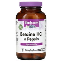 Bluebonnet 블루보넷 베타인 HCL 펩신 180캡슐, 1개, 180정