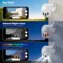 가정용 CCTV 홈 스마트폰 Techage-HD 5MP PTZ WiFi IP 카메라 AI 인간 감지 3MP 야외 방수 무선 보안 2 방, 01 5MP Camera_01 EU 플러그