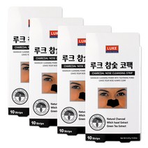 루크 참숯코팩 4박스 (10매입x4박스) 블랙헤드 피지, 10매입