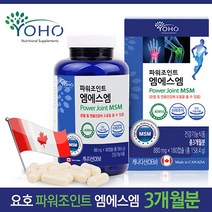 캐나다 직수입 프리미엄 건강기능식품 인증 인정 노약층 출산후 갱년기 여성 중년층 운동선수 MSM msm 엠에스엠 글루코사민 상어연골 초록입홍합 관절 연골 건강 영양제 캡슐, 2통, 180캡슐