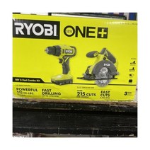 Ryobi 료비 PCL1201K2 18V One 무선 드릴/드라이버 및 5-1/2인치 원형