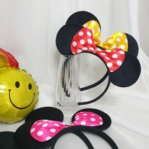 [파티온] 미키&미니마우스머리띠, 핑크미니