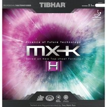 [티바] 에볼루션 MX-K (H) 52.5도 탁구러버 MXK (H), 검정(2.1mm)