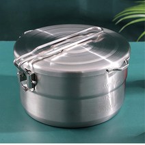 용량표시 1L 1.5L 캠핑 스텐 라면 코펠 냄비 가족여행 취사용품 그릇 라면냄비 백패킹