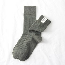 코튼 뜨개질 여성 패션 하라주쿠 레트로 레이디 걸스 긴 봄 가을 솔리드 컬러 높은 양말