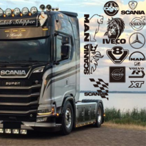 부초바 대형트럭 대형차스티커 덤프 화물차 데칼 스카니아 볼보 벤츠 만 이베코, XL, BD-007, 1개