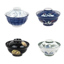 돈부리 11종 일본가정식그릇 텐동 일본가정식 도자기밥그릇, 6블루뚜껑돈부리