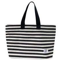 쿠넬 패브릭 스트라이프 숄더백 에코백