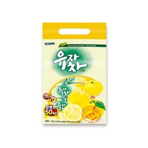 자연생각 유자차 고흥유자 유자분말 차 유차청 유자차즙 스틱 50개입, 6팩