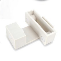 안뚫어고리 못없이커튼봉 레일 블라인드 다이소, 연두