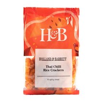 홀랜드앤바랫 타이 칠리 라이스 크래커즈 75g Holland & Barrett Thai Chilli Rice Crackers, 1팩