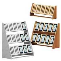 다량거치 휴대폰단체 선반 진열대 여러대 3층 4층, 상세이페이지 참고, F. 2단 휴대폰12대가능