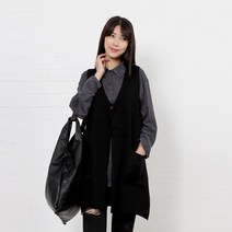 탱크걸 루즈핏 옆트임 오픈 니트베스트(B 27779) 오픈니트조끼