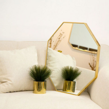 아트유 에타홈 아트유 (에타홈) 마벨 정팔각 욕실 인테리어 벽거울 사이즈2종(착불), 블랙 500x500