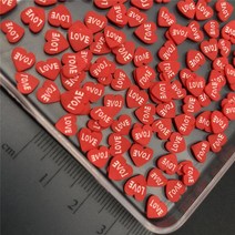 60g 심장 Polymerclay 아이들 점토 뿌리 Diy/공예 Diy 만들기/네일 아트/스크랩북 장식/공예 필러, [08] Love Heart Red