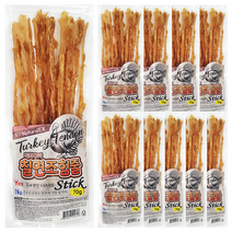 칠면조힘줄_스틱70g 네츄럴EX_터키츄, 칠면조힘줄, 10팩