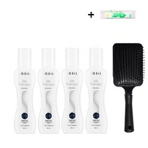 실크테라피 오리지널 헤어 에센스60ml+헤어브러쉬+크린타올 증정, 4개, 60ml