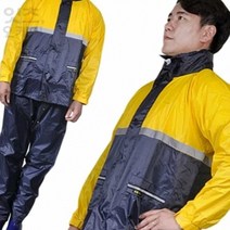 FIRSTOK 다용도 보급형 우의 상하 옐로우 2XL 등산여행우의