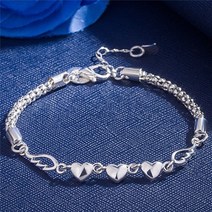여자의 손 팔찌 구슬 팔찌 925 우표 체인 Bangles 빈티지 웨딩 보석 선물 여성 액세서리 GaaBou 보석