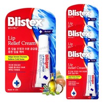 블리스텍스 립 릴리프 크림 4개/튼입술 립밤 보습 립 케어 에센스, 4개, 6ml